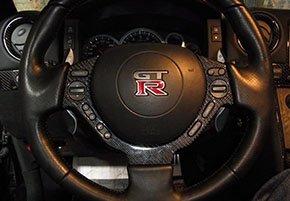 16 - Отделка руля Nissan GTR карбоном